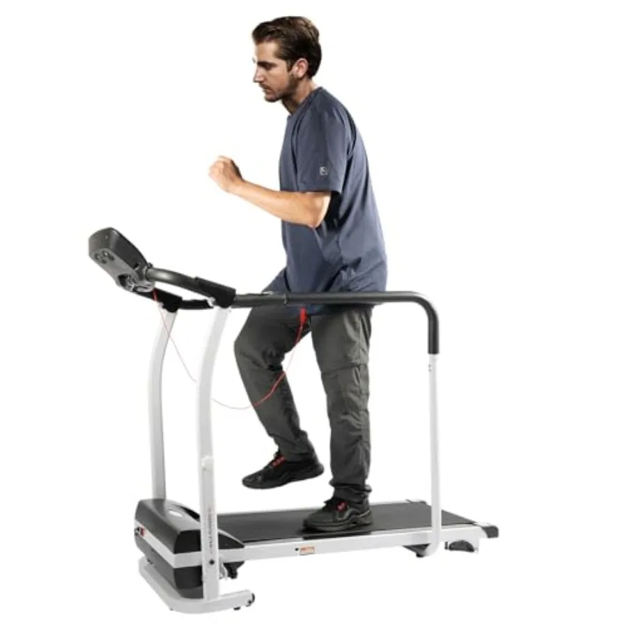 

Treadmill with InclineFoldable Walking Treadmill with with Full Length Handrails and Heart Rate Measurement Recovery Fitness Eq