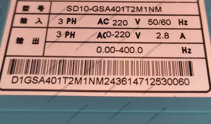 The servo driver sd10-gsa401t2m1nm functions normally and is in very beautiful condition