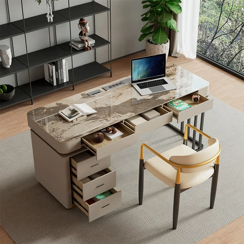 Modern Desk Bedside Table Executive Height Simple Study Office Professional Accessories Escritorios De Ordenador Gaming Home