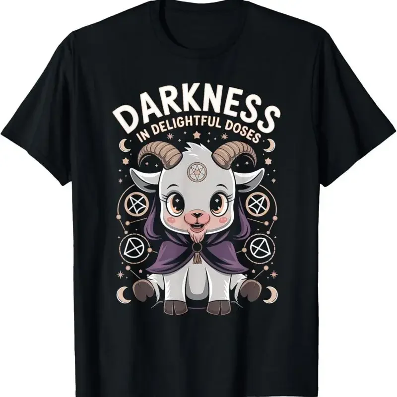 Футболка Satanic Kawaii Baby Goat Baphomet Goth Occult Vaporwave 666