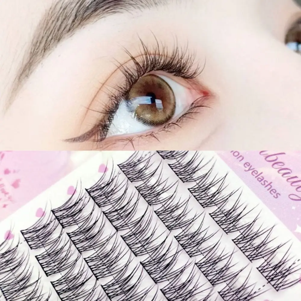 Dramatic V-shaped Eyelashes DIY Segment Criss-cross False Eyelashes Long Volume Eyelash Extension Tools Individual Lashes Women