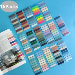 Transparente Sticky Notebook Adesivos, Folhas, Notepads, Limpar Bookmark, Ler Livro, Papelaria, Material Escolar, 3200 Folhas