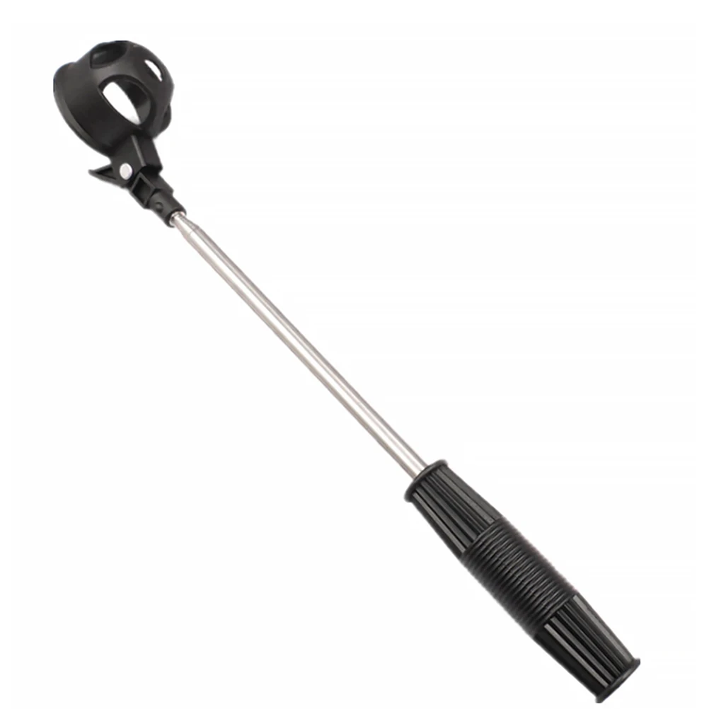 2 قطعة الفولاذ المقاوم للصدأ Retriver الكرة المنتقى تلسكوبي المنتزع طويل الوصول قوي انتزاع الكرة التقاط أداة لسياج الحدود بركة #2