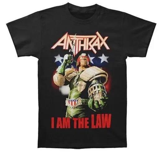 Anthrax JUDGE DREDD I AM THE LAW T Shirt NEW Heavy Metal Band 100 Authentic