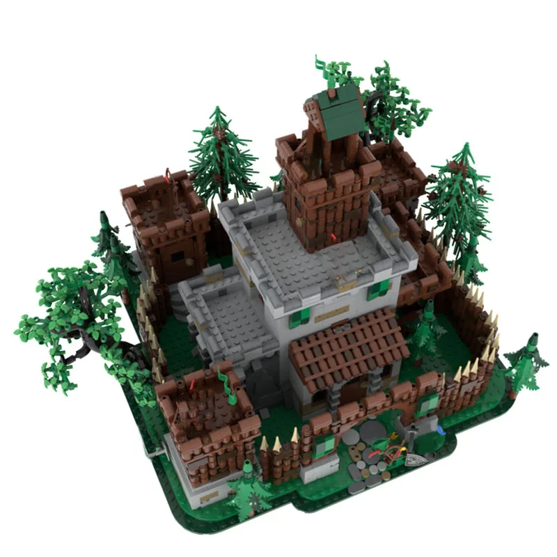 3822 PCS MOC Middeleeuwse Guardian Fortress Bouwsteen Retro Architectuur Model Display Speelgoed Voor Kinderen DIY Montage Verjaardagscadeautjes
