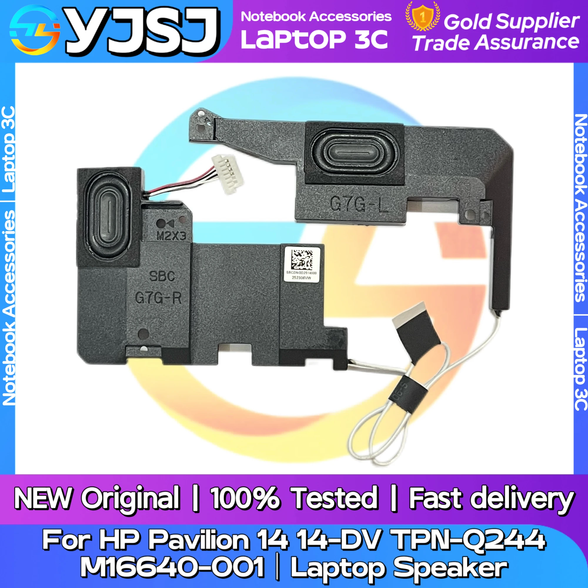 

New Original Laptop Notebook Audio Speaker For HP Pavilion 14 14-DV TPN-Q244 14-dv built-in speaker horn audio M16640-001