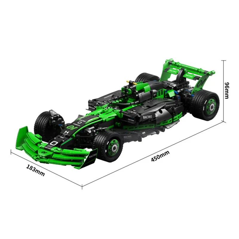 1274 Uds. Técnico MOC Racing C24KS montaje de bloques de construcción DIY F1 modelo de coche juguetes de construcción conjunto adultos niños regalos