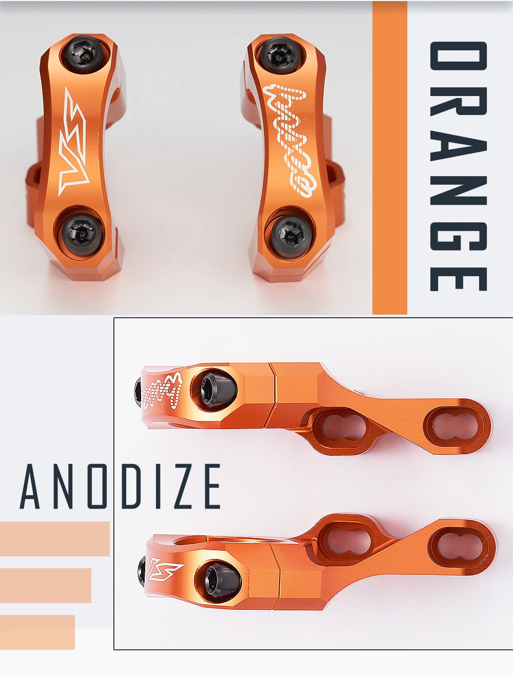 KRSEC MTB Fahrradvorbau + TC4 M6 Schrauben CNC Aluminiumlegierung Downhill Fahrradlenker 31,8mm DH/AM/FR Fahrradzubehör – Detail 12