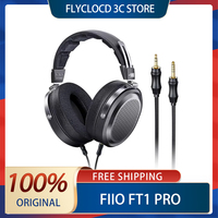 Fiio FT1 Pro Headphone Wired Open Flat Headband Hifi Headphones 1μm Ultra-slim Diaphragm 374g 20Ω Sensitivity Customized