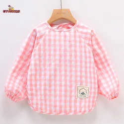 1pcs Long Sleeves Waterproof Bibs for 0-3T Baby Infant  Food Overalls Children's Clothing No-Wash Apron Suit for Boys Girls