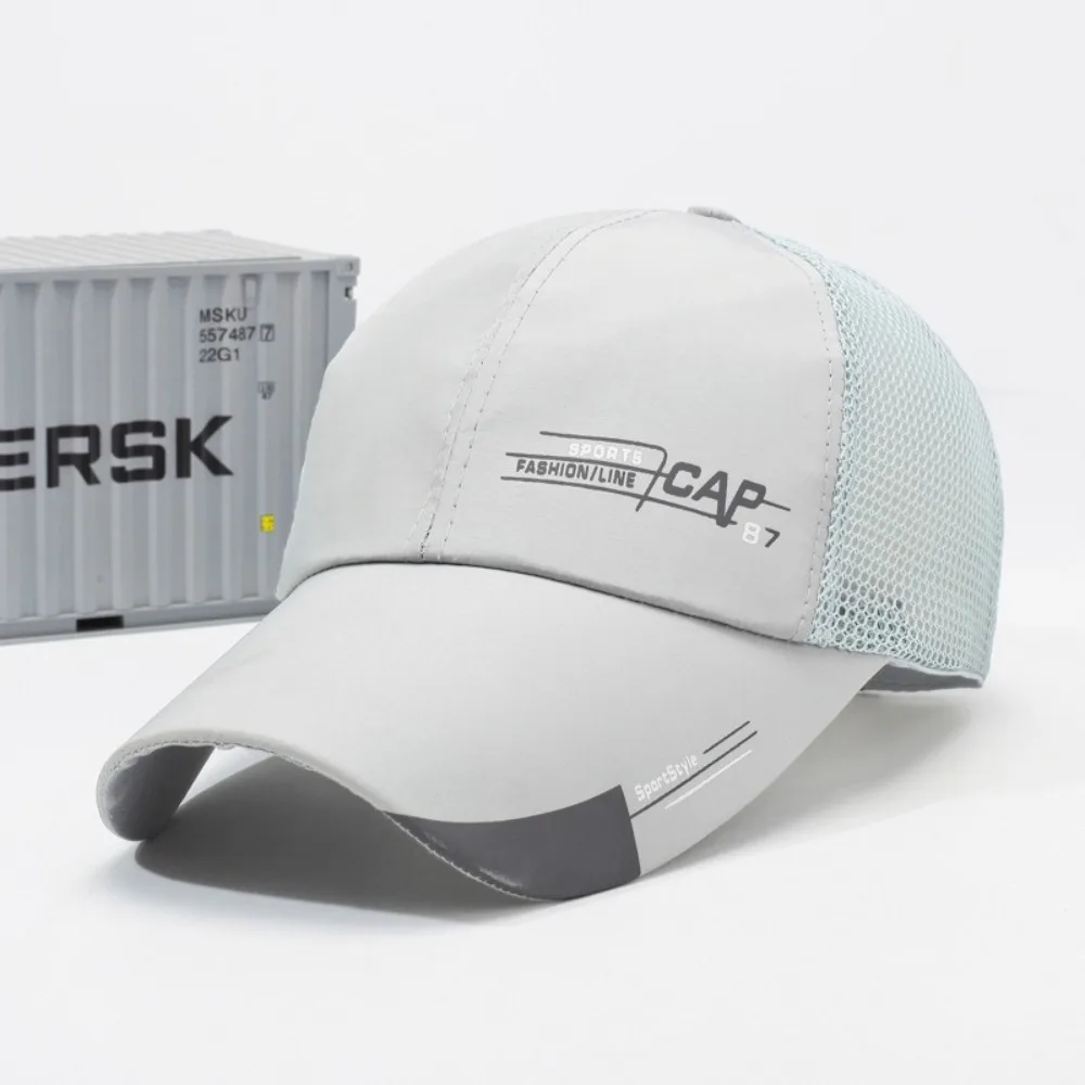 للجنسين واسعة حافة شبكة قبعة بيسبول تنفس التجفيف السريع الشمس قناع قبعة قابل للتعديل الهيب هوب القبعات الصيف