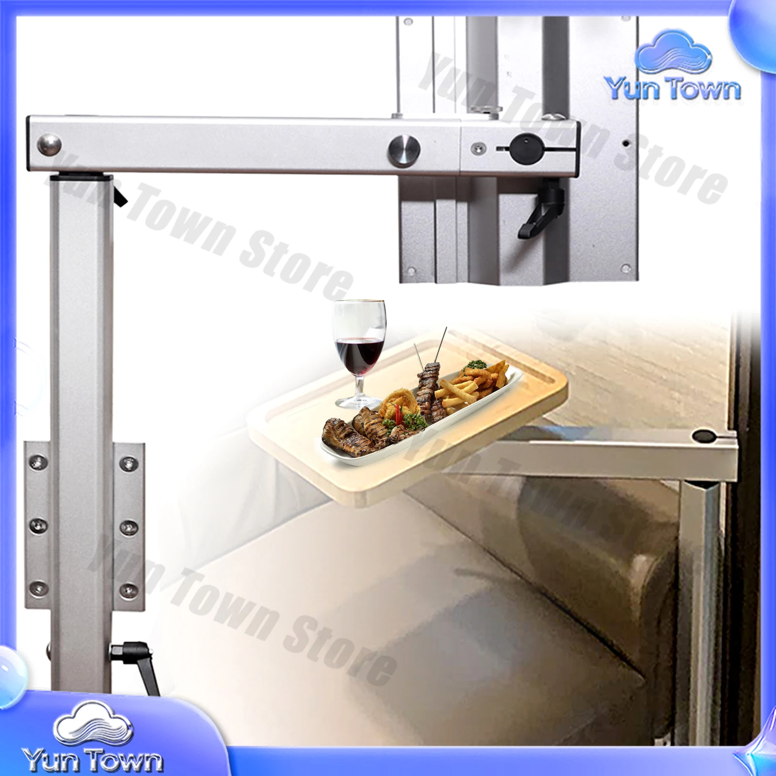 for RV table legs 90 degree folding rotatable removable aluminum alloy table stand for camper van motorhome caravan camping