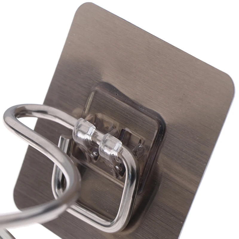 Soporte de secador de pelo para baño, estante de almacenamiento montado en la pared, sin pegatinas, sin rastro, organizador para el hogar