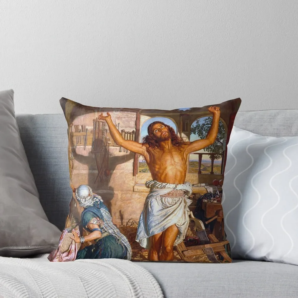 

The Shadow of Death - William Holman Hunt Throw Pillow Sofa Cushions Covers Sofa Cushions Cushions For Sofa pillow