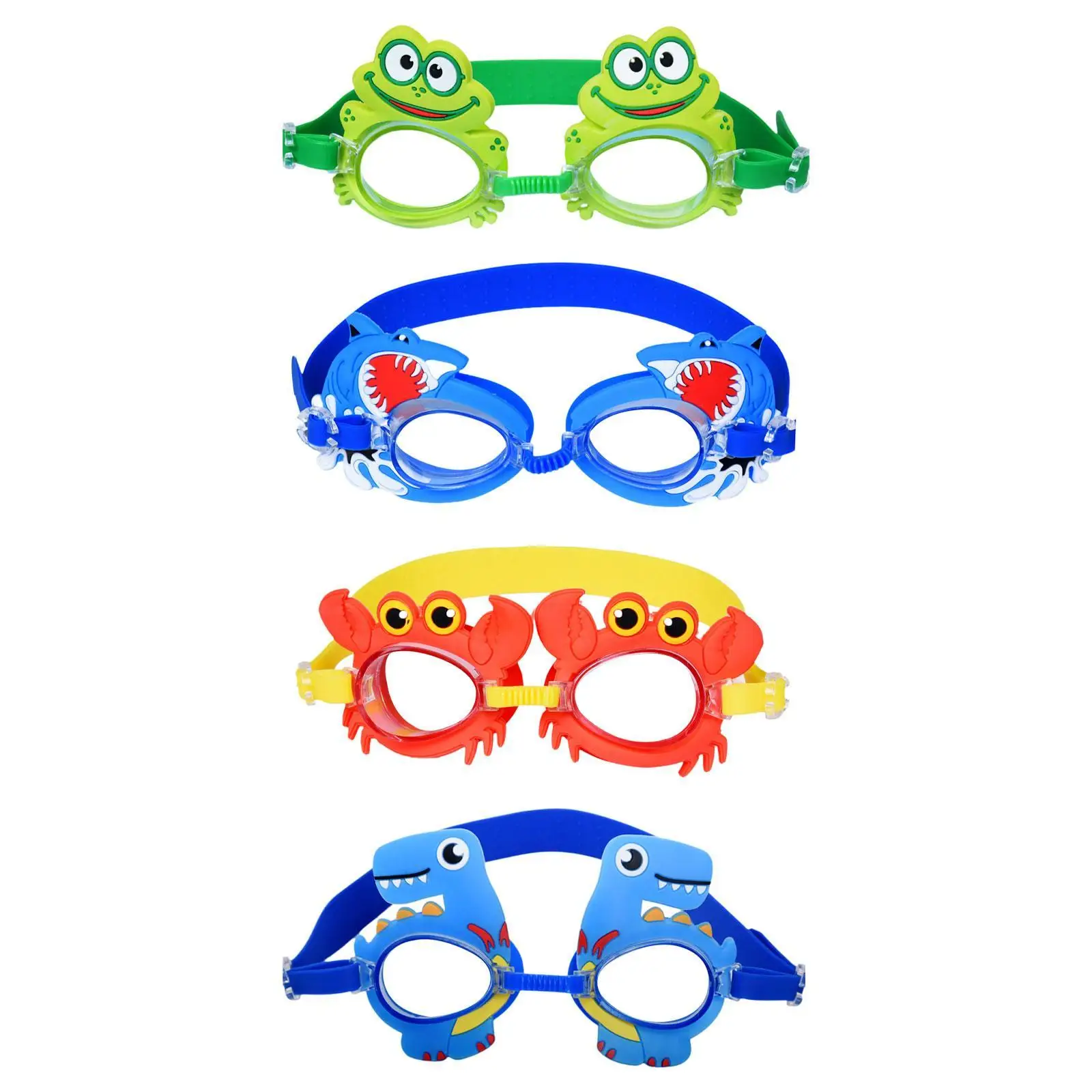 Kids Swim Goggles Clear View No Leaking Eyewear for Beach Girls Toddler