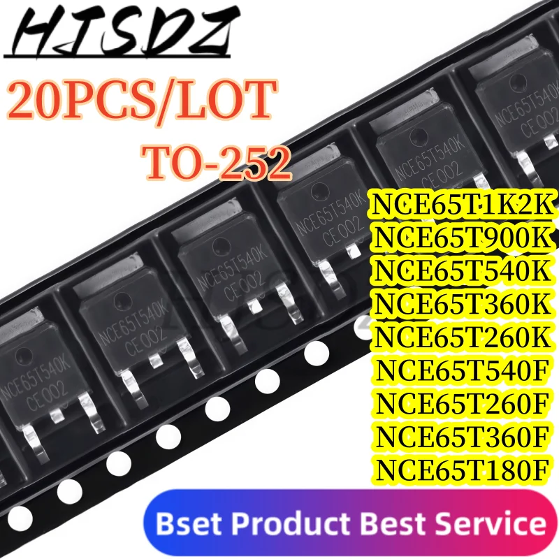100% Qualit【20PCS/LOT】 NCE65T1K2K NCE65T900K NCE65T540K NCE65T360K NCE65T540F NCE65T360F NCE65T260K NCE65T260F NCE65T180F MOSF