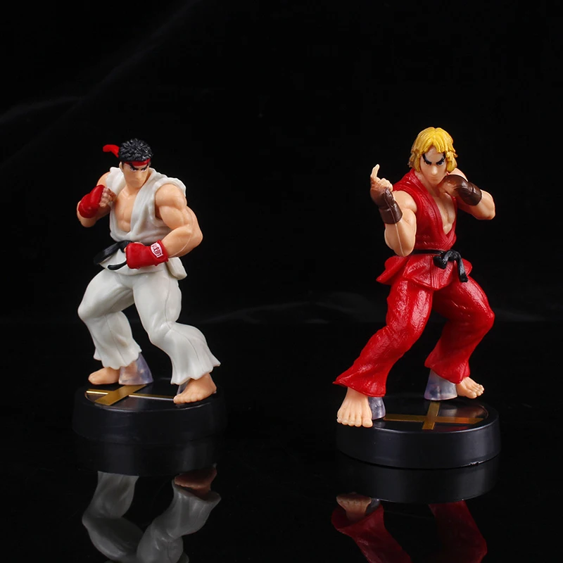 Anime Street Fighter Fighting Game Action Figure Ken Masters Hoshi Ryu PVC Kawaii Toys Dolls Room Decor Birthday Gift For Boys