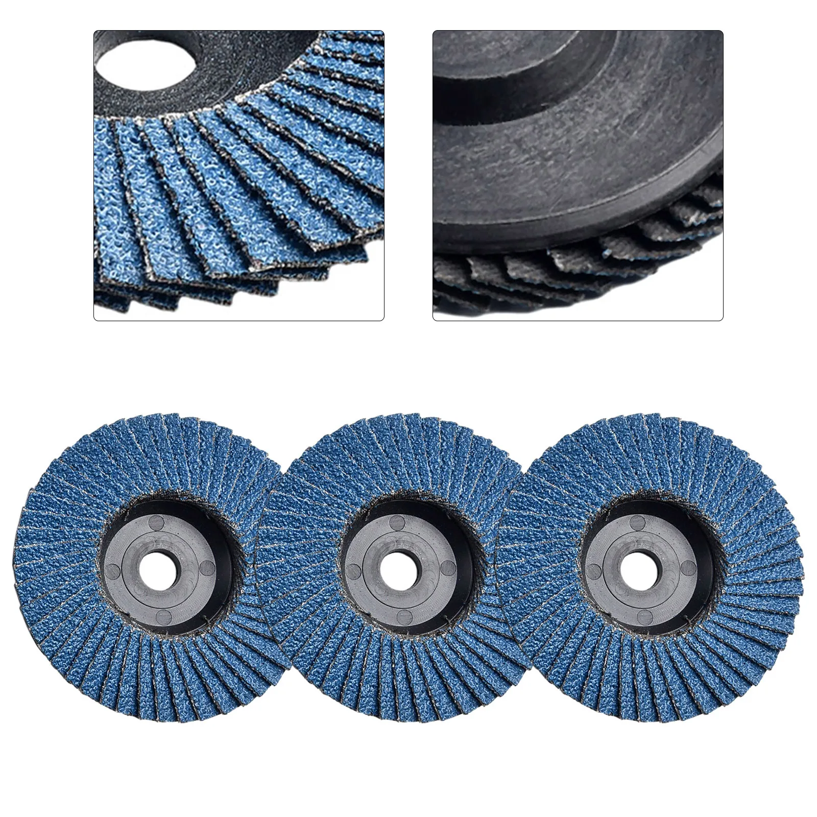 3pcs 3 Inch Flat Flap Discs 75mm Grinding Wheels Wood Cutting For Angle Grinder Electric Sharpener Diamond Grinding Wheel