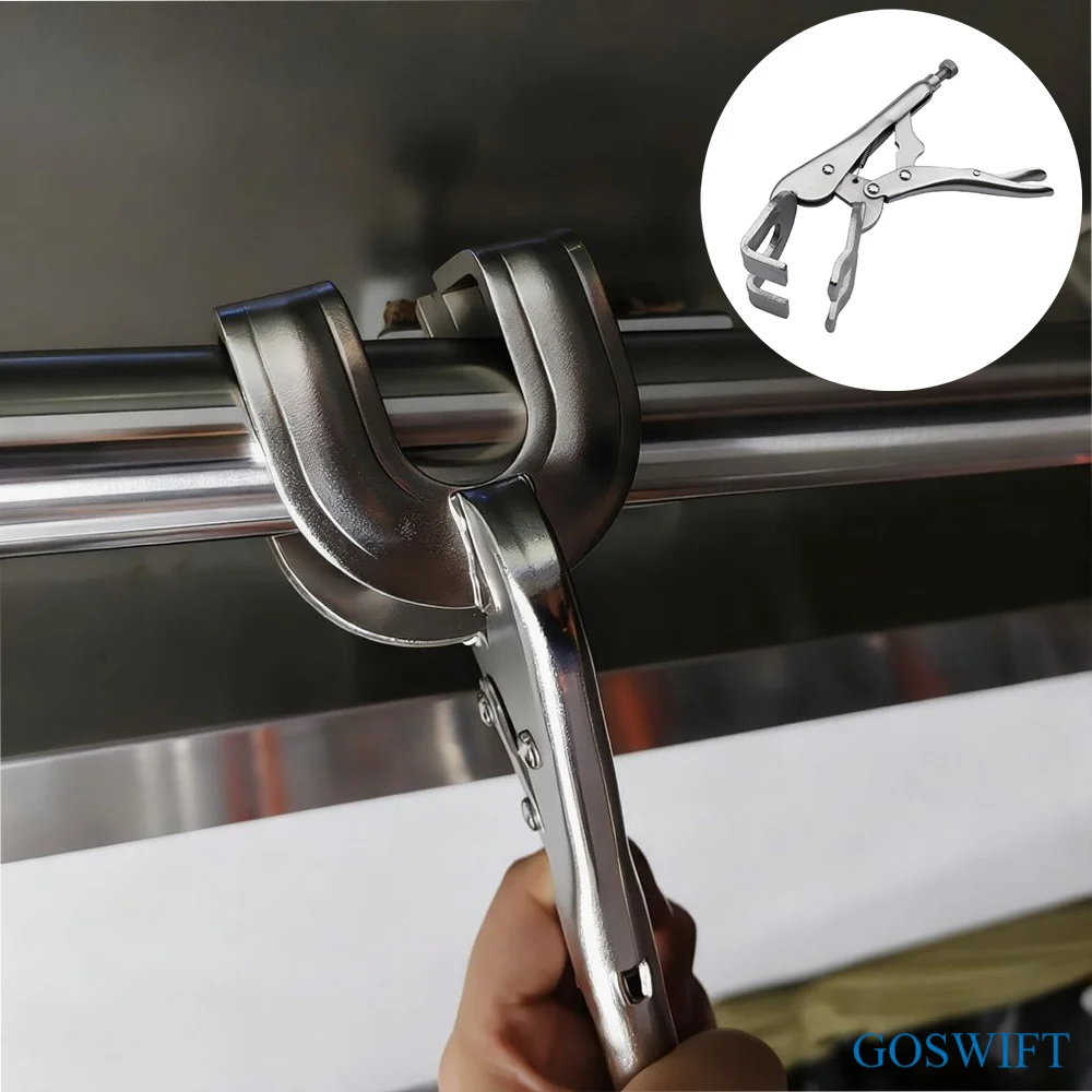 كماشة قفل 9 بوصة، مشبك لحام، فكي على شكل حرف U بحد أقصى قدرة تصل إلى 3.14 بوصة، مشابك لحام قفل فكي #1