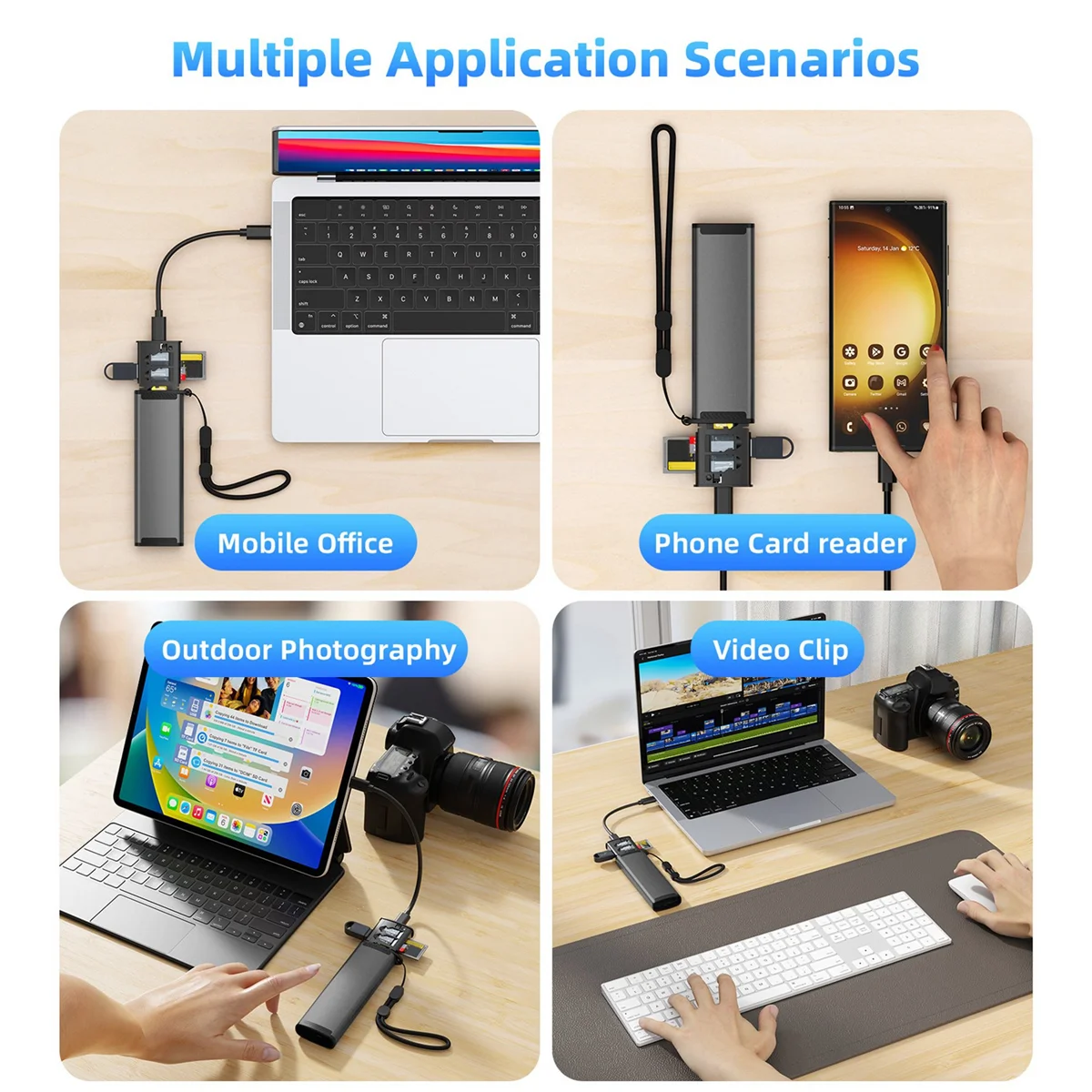 

13 in 1 USB Type C OTG Adapter Multi Function Data Wire Rod