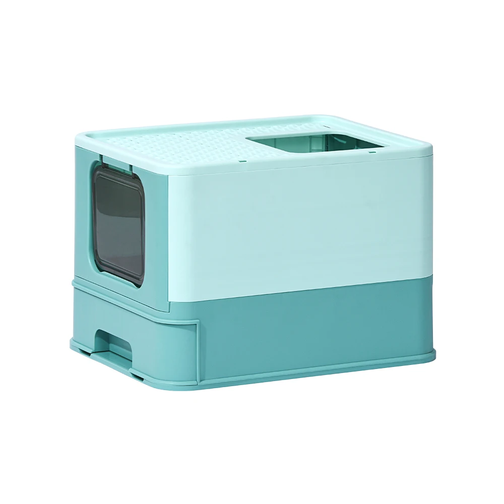 

STLF Folding Cat LitterBox Collapsible Design Leak-Proof Travel And Home Use Convenient Cat Toilet