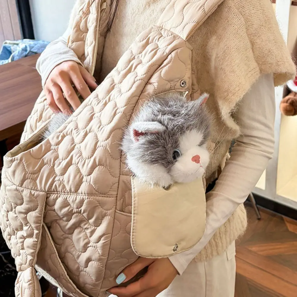 

Pet Out Bag Waterproof Pet Dog Backpack Cross Strap Large Capacity Cat Carrying Bag Nylon Wear Resistant Pet Chest Bag Street