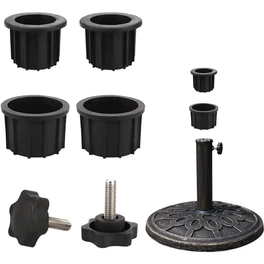 Outdoor Patio Umbrella Base Stand Replacement Parts Umbrella Base Bracket Hole Ring Plug Cover and Cap(6pcs)