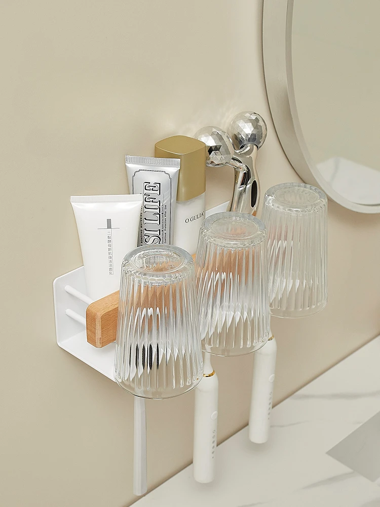 Toothbrush holder without punching, toilet sink, toothbrush cup