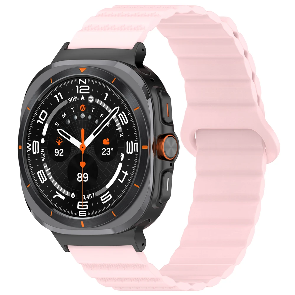 Bracelet en silicone pour montre Samsung Galaxy, boucle d'aspiration ultra, bracelet de sport universel, montre intelligente, couleurs touristes, remplace WR