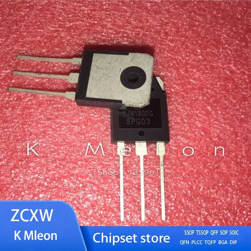 5Pairs NJW1302G NJW1302 + NJW3281G NJW3281 TO-3P 15A 250V 150W NPN PNP