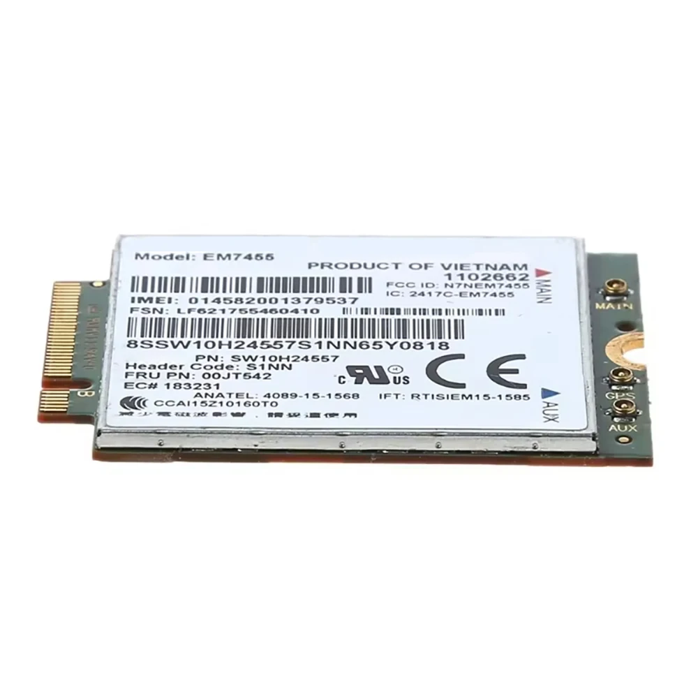 Yu-tan/4 EM7455 FRU 00JT542 LTE Cat6 M.2 Module 4G WWAN Card For X260 T460