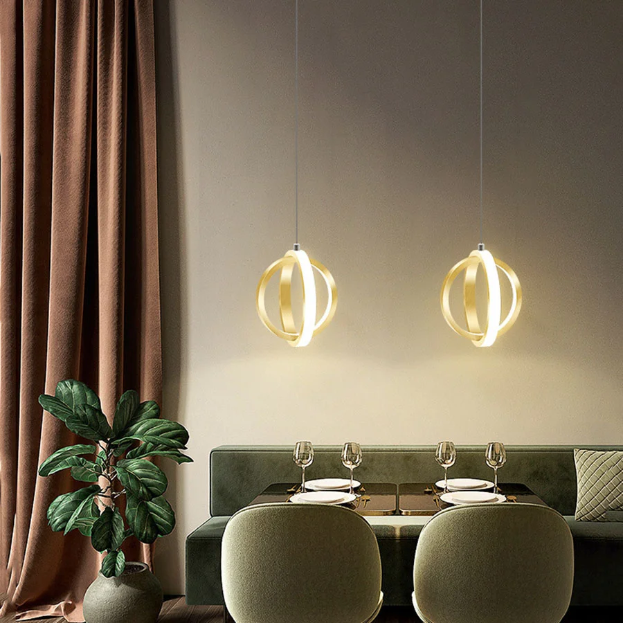 19W Nordic Creative restaurant LED Pendant Lamps Restaurant Bar Kitchen Pendant Light Island Shop Bar Cafe Hanging Light image 4