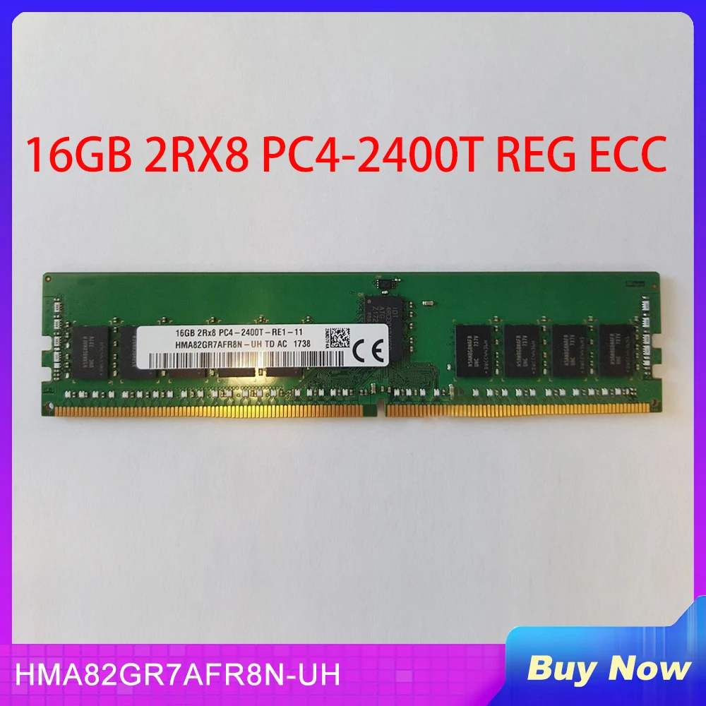 

1 PCS For Sky hynix Server Memory 16GB 2RX8 PC4-2400T REG ECC DDR4 HMA82GR7AFR8N-UH