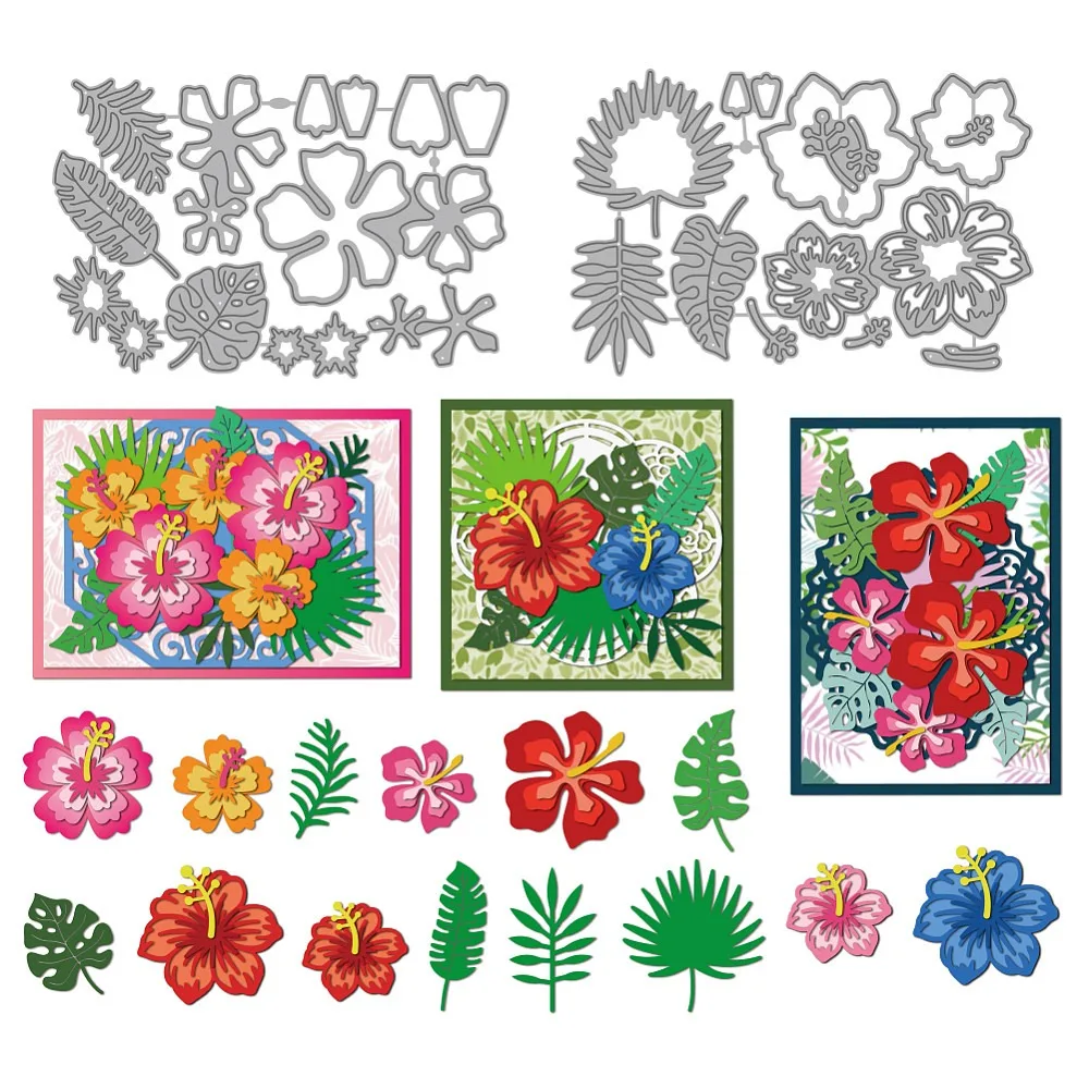 Blumen-Stanzformen aus Kohlenstoffstahl für DIY Scrapbooking, Fotoalbum, dekorative Prägung, Papierkarten, Blumen