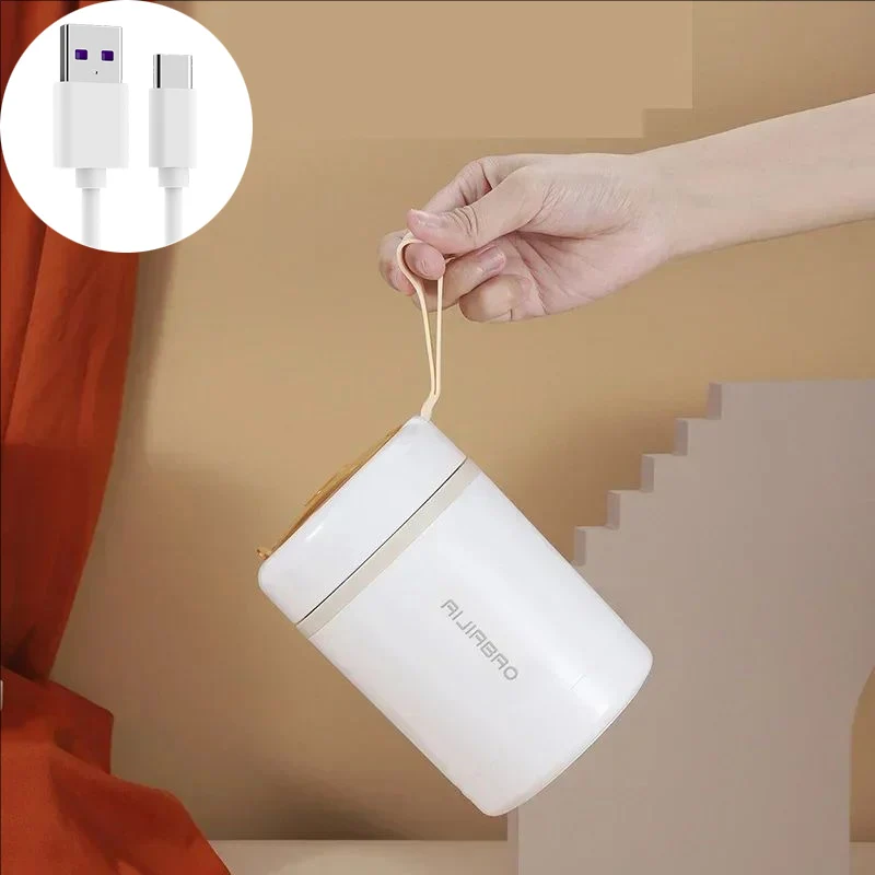 

USB Thermostatic Electric Water Cup Leak-proof Studio School Student Camping Milk Drinks Warm Heated Heater Water Warmer Bottles