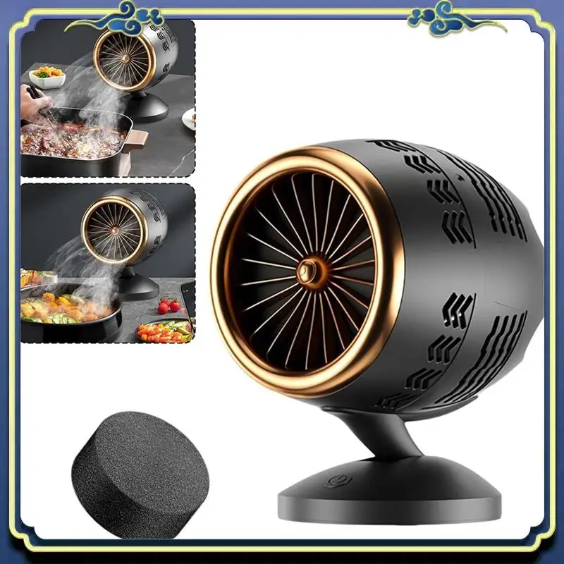 Latest Portable Oil Fume Purifier Adjustable Angle Desktop Kitchen Range Hood With Removable Filter