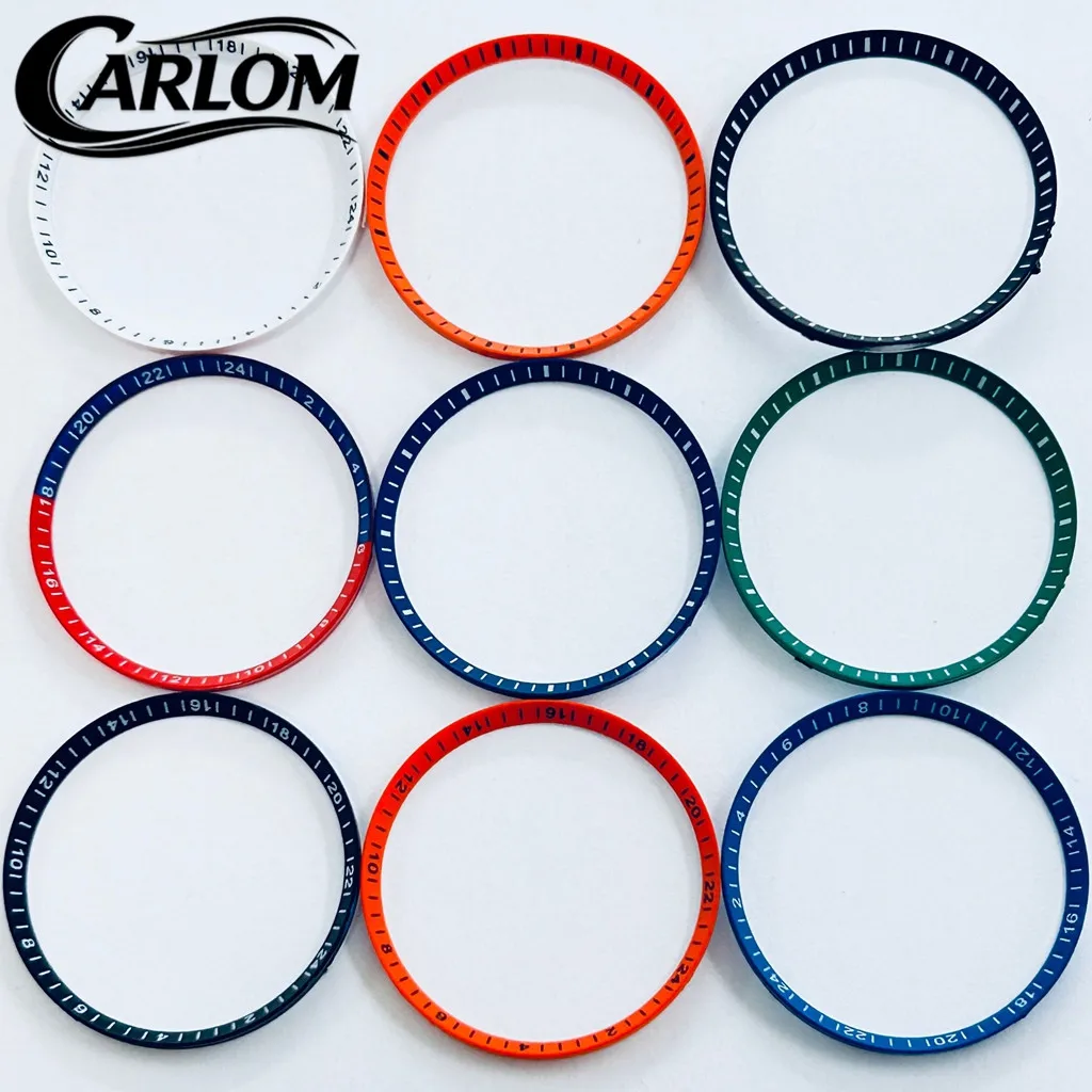 30.5mm/27.5mm Chapter Ring Plastic Replacement Watch Ring Insert Watch Modification Black Orange Dark Blue Green SKX Watch Parts