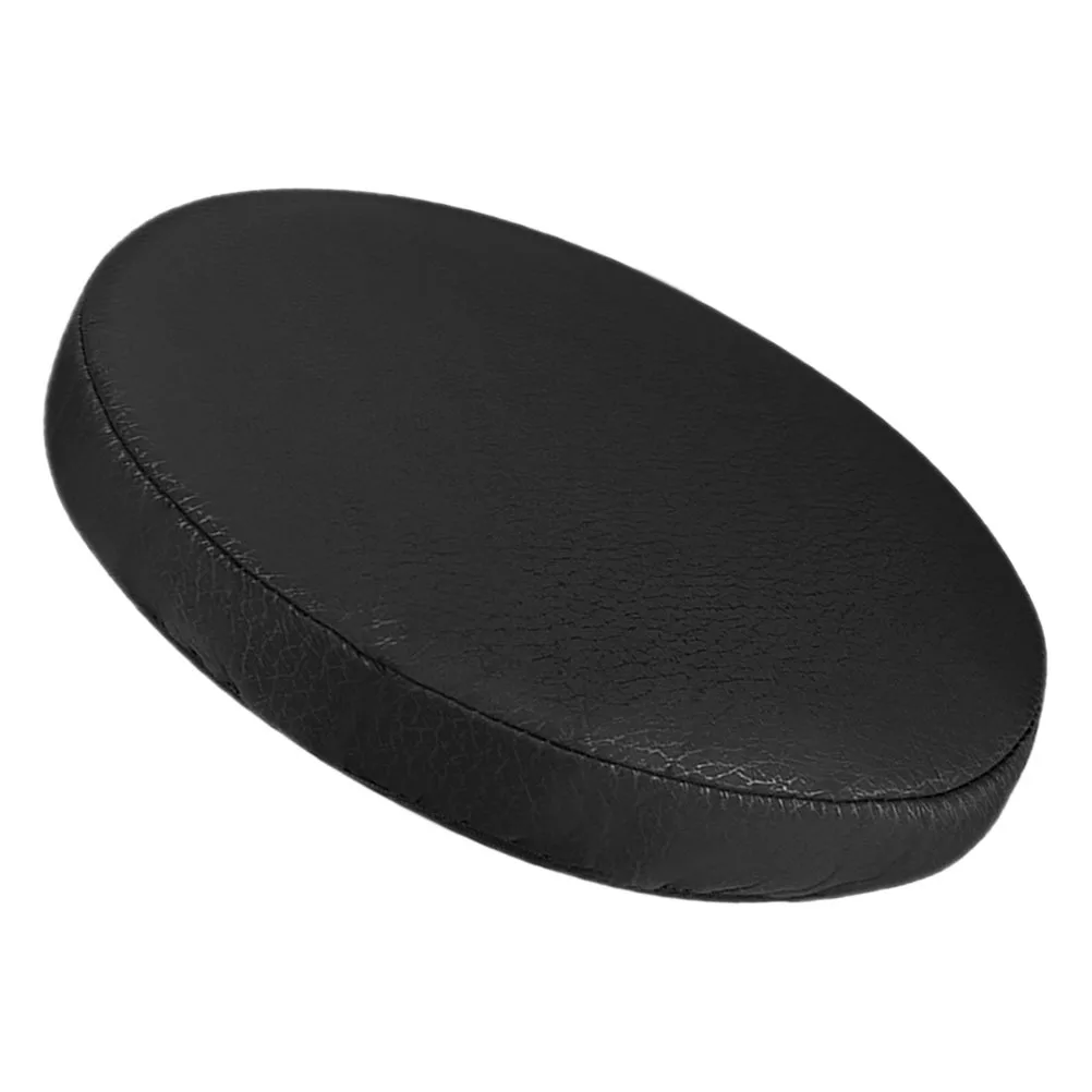 Ronde barkruk stoelhoezen elastisch PU zwart krukkussenhoezen kussenovertrekken waterdicht wasbaar voor thuisbar keuken