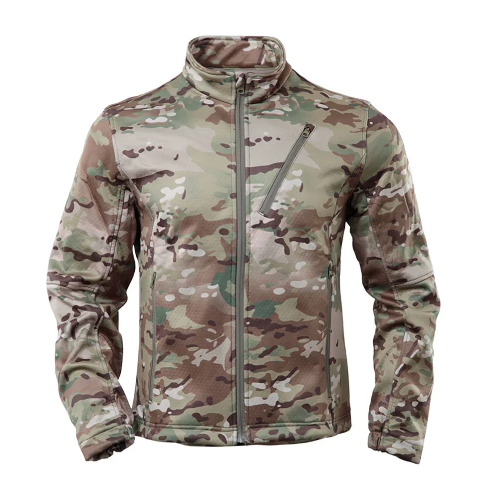 Winter Fleece Tactical Jackets Men Military Shark Skin Soft Shell Cargo Windbreakers Outdoor Windproof Waterproof Bomber Coats