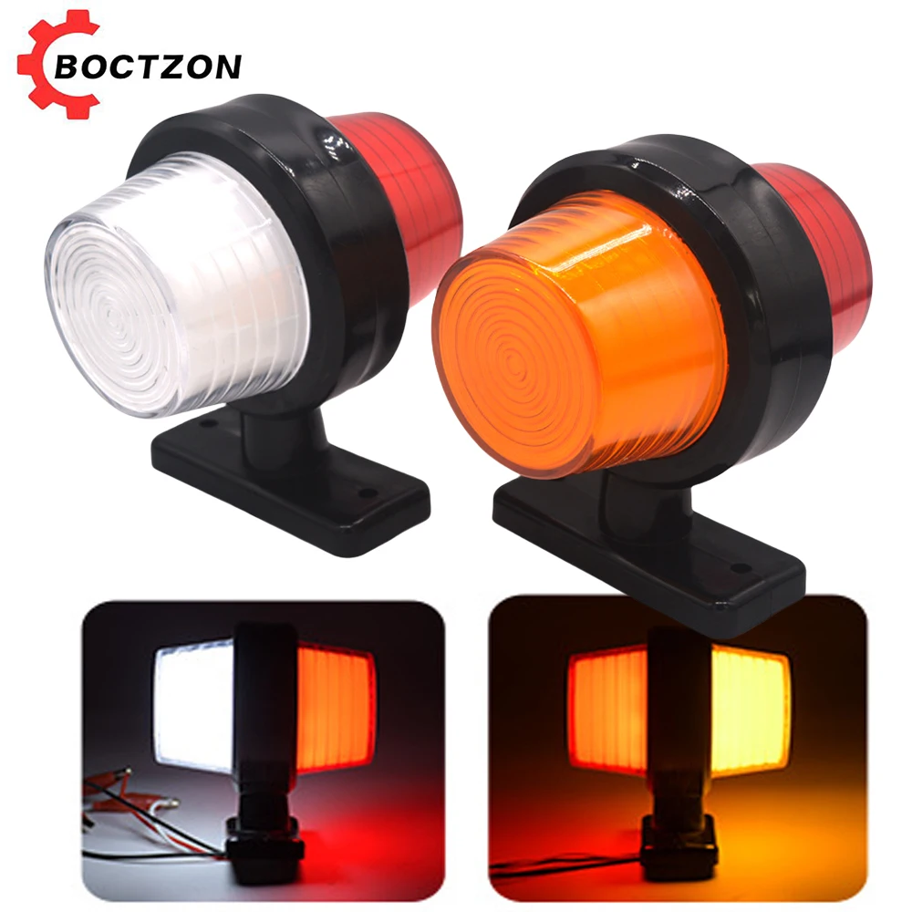 

12V 24V LED Double Outline Side Marker Rear Turn Signal Light Clearance Indicator Warning Lamp Car Trailer Truck Lorry RV Pickup
