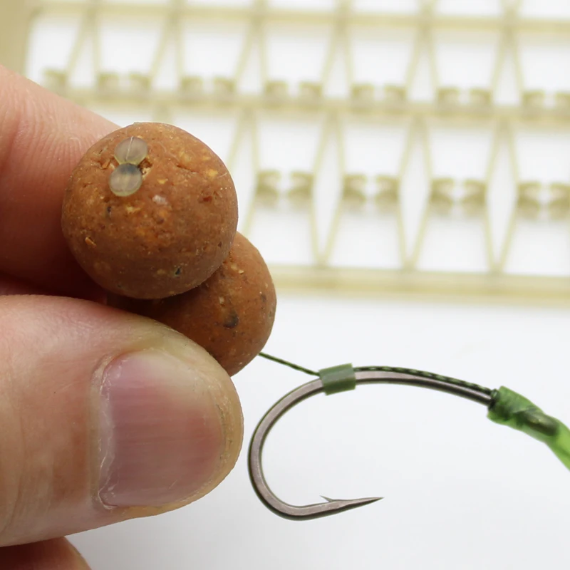 5 Stuks Karper Visgerei Hair Rig Boilie Bait Boor Stopt Boilie V Stopper Vissen Accessoires