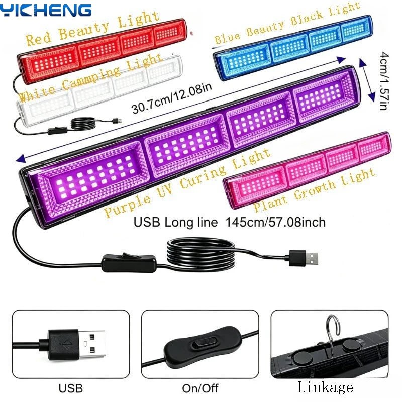 

Full Spectrum Plant Growth Lamp 5VImitation Sunlight Vegetable Fruit Plant Household Greenhouse Plant Light Garden Growing Lamps