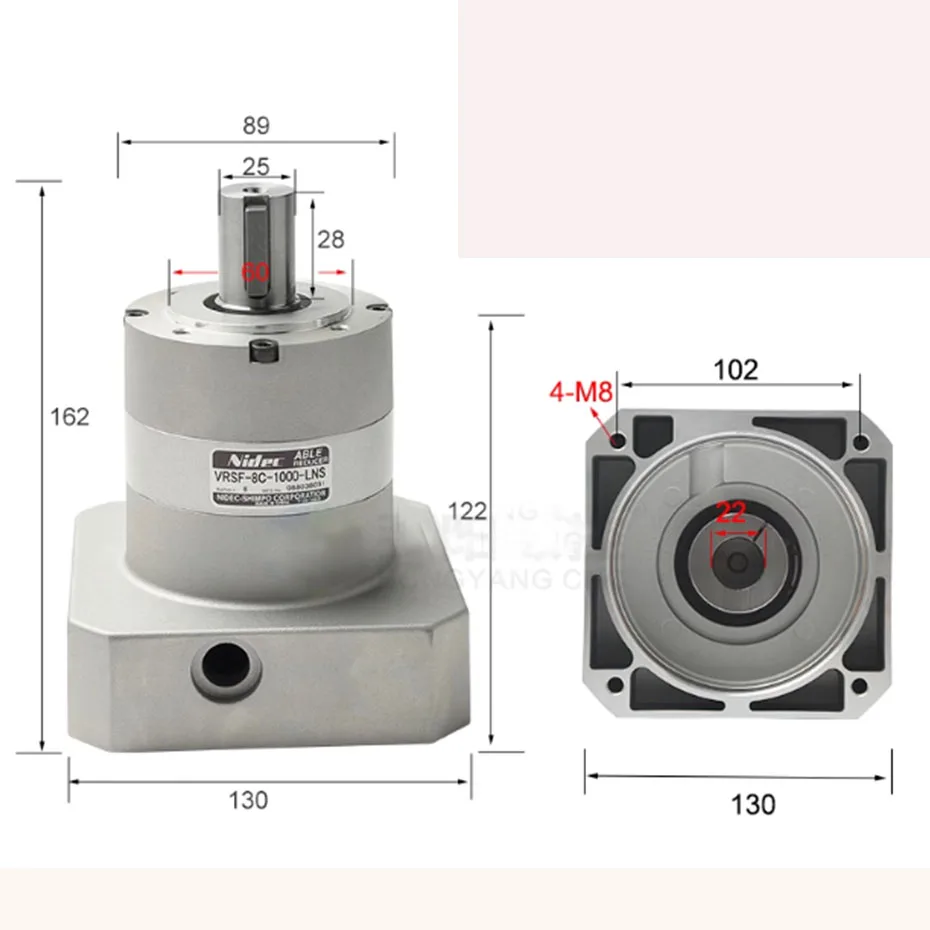 Nuevo Bao reductor 5/8/10C-750/850/1000W keyway servo reductor planetario accesorios de máquina de tallado