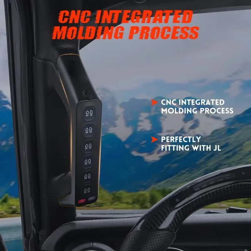 انتزاع مقبض لوحة التبديل ل جيب رانجلر JL 2018-2024 متعددة الوظائف اللاسلكية المقبض التبديل ل جيب المصارع 2020-2023