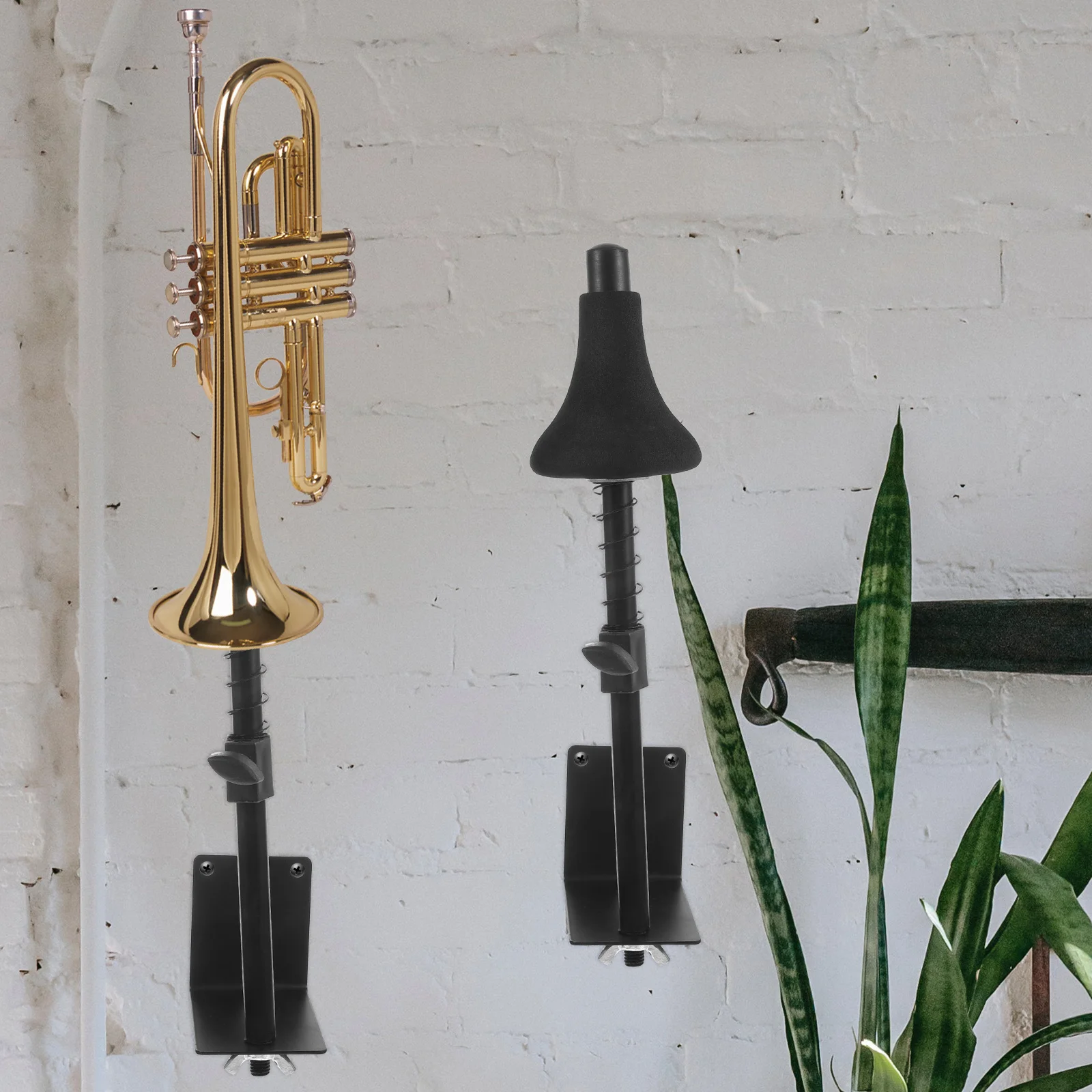 

Small Trumpet Wall Wall Trumpet Hanger Mount Rack Hook Stand Instrument Holder Wind Musical Decor Piece Brass Accessory
