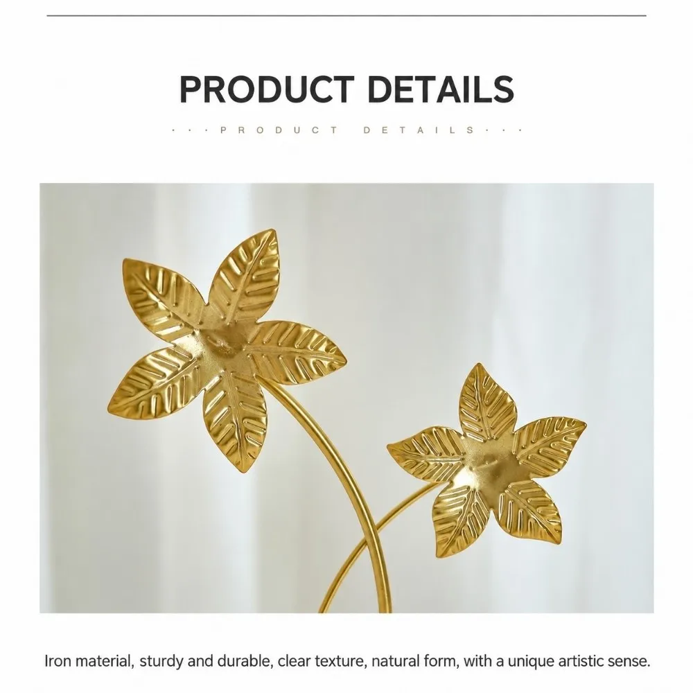 Wood Base Home Decoration Ornaments Hollow Out Flower Shape Ginkgo Leaf Ornament Gold Green Sunflower Leaves Butterfly