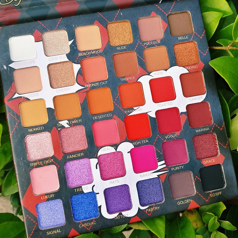 Paleta de sombras de ojos de neón, 36 colores, brillo mate, polvo brillante, lentejuelas, paleta de maquillaje, escenario