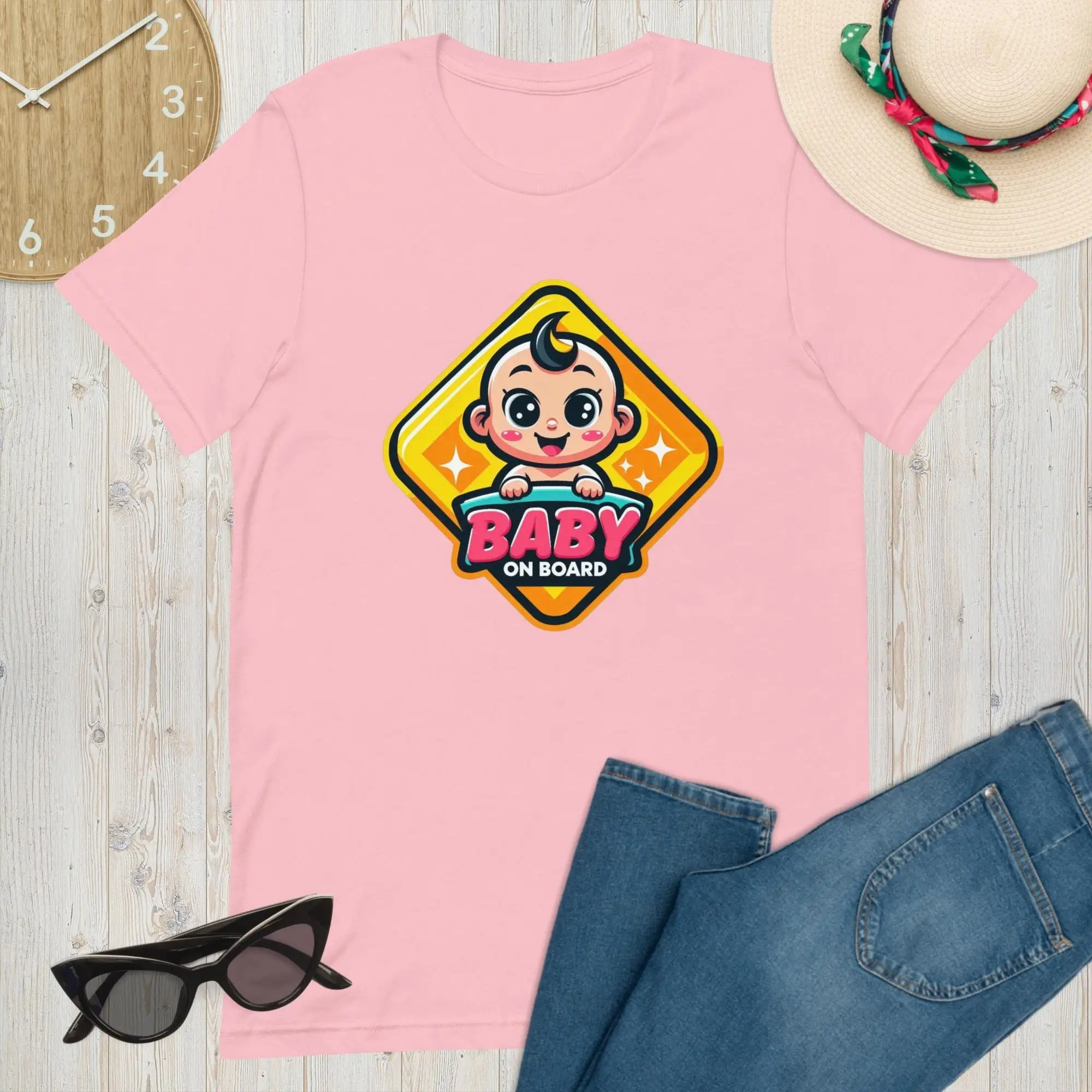 

Уникальная футболка для малышей на борту, модная модная одежда для беременных, удобная одежда с объявлением, идеально подходящая для нее