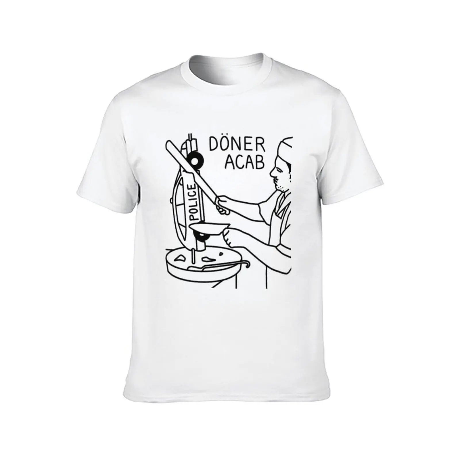 تي شيرت Doner Acab تي شيرت مضحك تي شيرت فكاهة داكنة أساسية تي شيرت