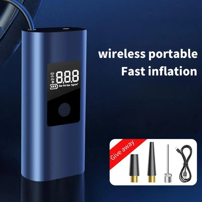 Air Pump Tire Inflator Portable Rechargeable Cordless Car Tyre Inflator For Motocycle Bicycle Balls car accessories